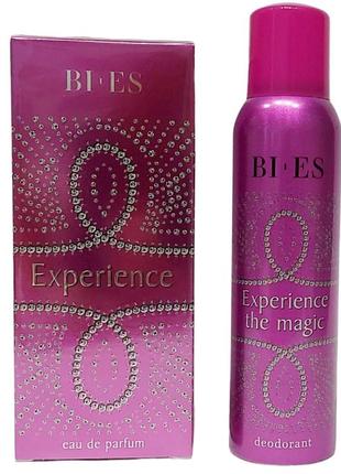 Набор для женщин bi-es experience the magic (парфюмированная вода 100 мл. дезодарант 150 мл.)