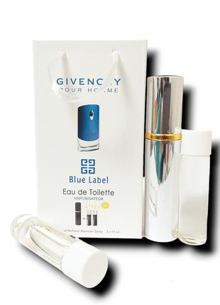 Духи мужские 3в1 givenchy blue label 45 мл. (живанши блу лейбл)1 фото