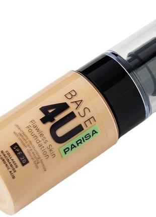 Тональный крем parisa base 4u №13 с коллагеном