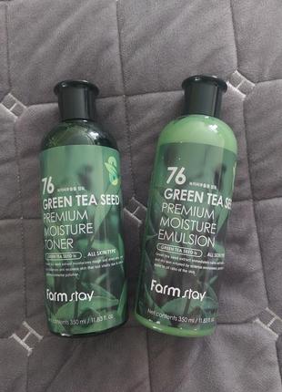 Набір для обличчя farmstay green tea новий