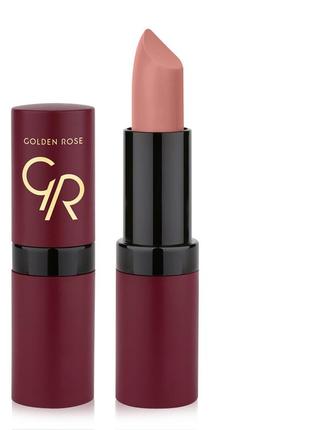 Губна помада golden rose №1 velvet matte голден роуз матова вельвет