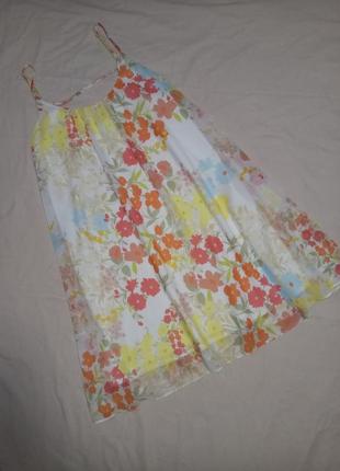 Нежное шифоновое платье платья сарафан свободного кроя4 фото