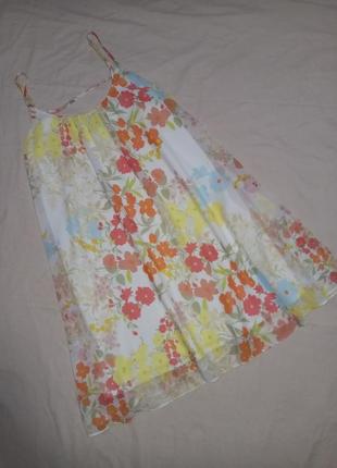 Нежное шифоновое платье платья сарафан свободного кроя5 фото