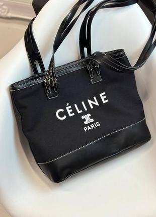 Шопер celine textile with celine print1 фото