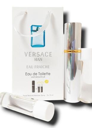 Духи чоловічі 3в1 versace man frache 45 мл. (версаче фреш)