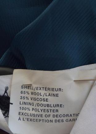 Красивое пальто мирового бренда шерсть 65 %  "в елочку"от gap7 фото