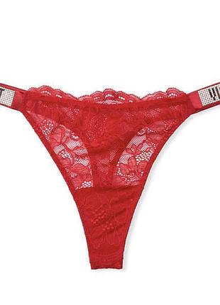 Мереживні трусики victoria’s secret з камінцями