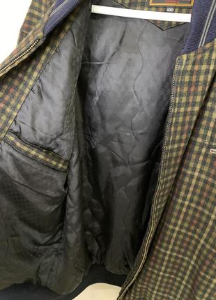 Вінтажна куртка бомбер чоловіча вовняна 🌚7 фото