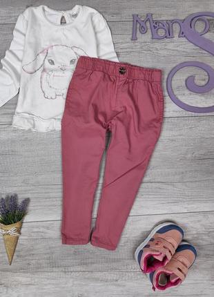 Розовые штаны для девочки primark размер 92