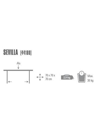 Кемпинговый стол high peak sevilla2 фото