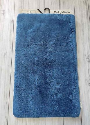 Набір акрилових килимків для ванної кімнати chilai home туреччина синій1 фото