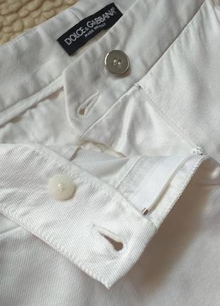 Белые брюки dolce gabbana,оригинал италия7 фото