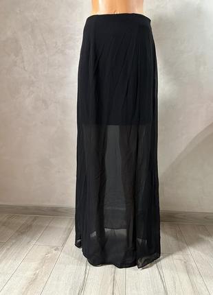 Еффектное шифоновая юбка с роспорками8 фото