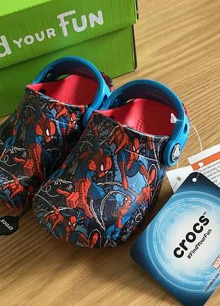 mens spiderman crocs