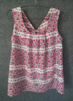 Летняя легка коттоновая блуза 46 размера4 фото