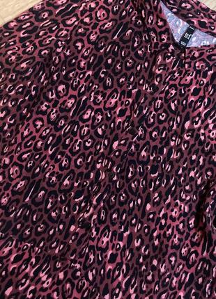 Трендовое платье рубашка в анималистичный принт zara3 фото