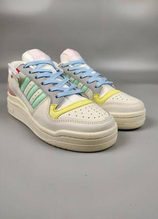 Adidas forum low white mint7 фото