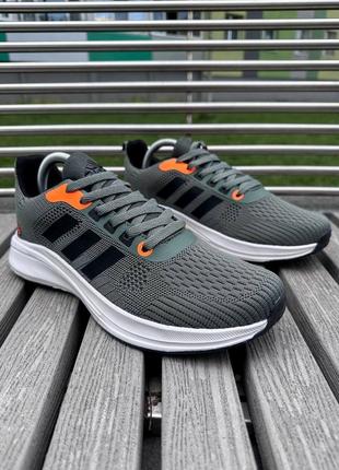 Легкие мужские кроссовки цвета хаки в сетку adidas terrex 🆕 адидас7 фото