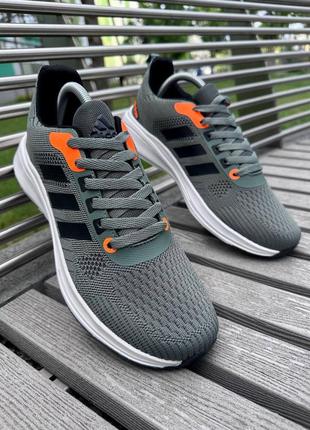 Легкие мужские кроссовки цвета хаки в сетку adidas terrex 🆕 адидас4 фото