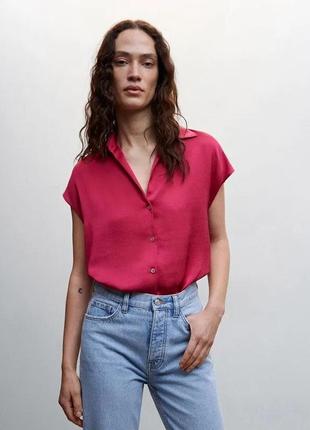 Атласна сорочка mango