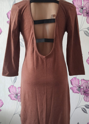 Плаття з відкритою спинкою  , тоненький трикотаж