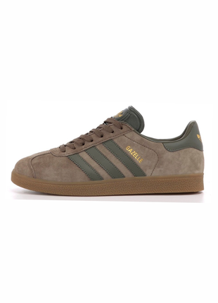 Мужские кроссовки adidas gazelle core brown.