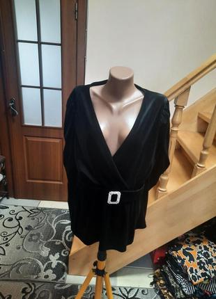 Блуза бархатна