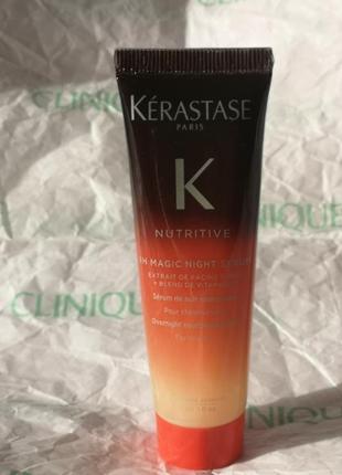 8-часовая ночная питательная сыворотка для сухих волос kerastase nutritive 8h magic...