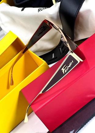 Окуляри сонцезахисні жіночі брендові у стилі фенді fendi3 фото