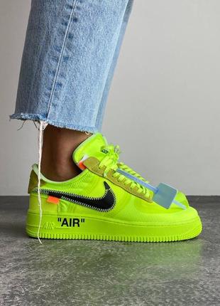 Кроссовки nike air force off-white nero