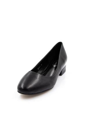 Женские туфли из экокожи на низком каблуке aodema черные 39 40 38 37 362 фото