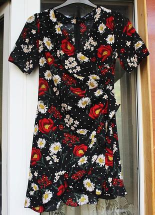 Платье, платье, в цветы, маки