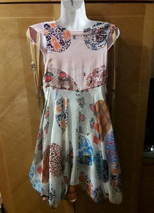 Tricot vhic дизайнерское шелковое оригинальное платье made in italy2 фото