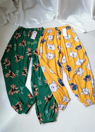 Мімімішні домашні штанці штанці з натуральної бавовни з веселим принтом мімімішні домашні штанці шта