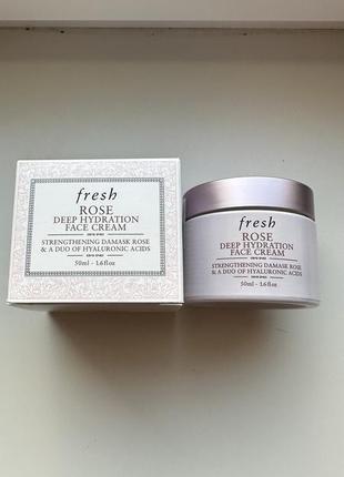 Fresh rose deep hydration face cream - увлажняющий крем 50 мл