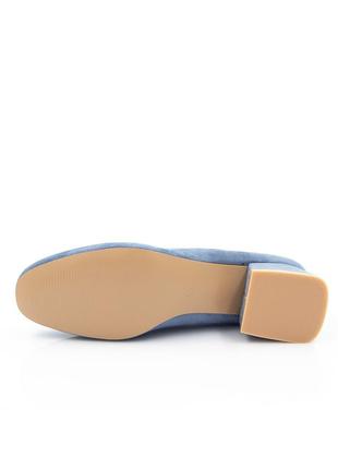 Женские туфли из экозамши на низком каблуке aodema голубые 40 38 374 фото