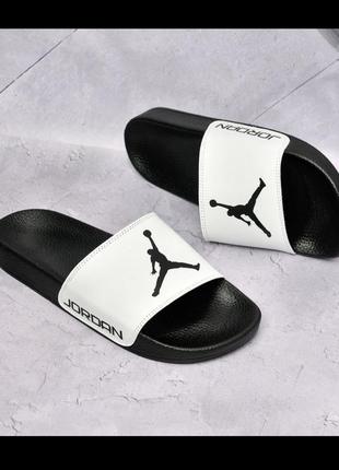 Чоловічі білі шкіряні шльопки jor, шльопанці