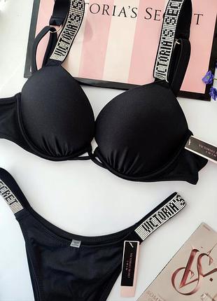 Купальник со стразами victoria's secret original xs s m l 34c 75c 32b 70b 75a 34a 34b 75b3 фото