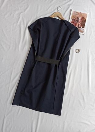 Темно-синее платье миди от cos6 фото