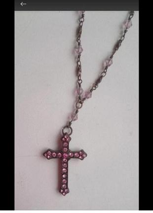 Ланцюжок з хрестиком, вінтаж,oasis