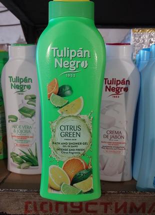 Tn гель для душу tulipan negro зелений цитрус, 650 мл