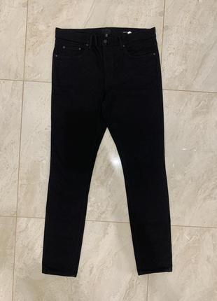 Базовые черные джинсы h&m мужские брюки1 фото