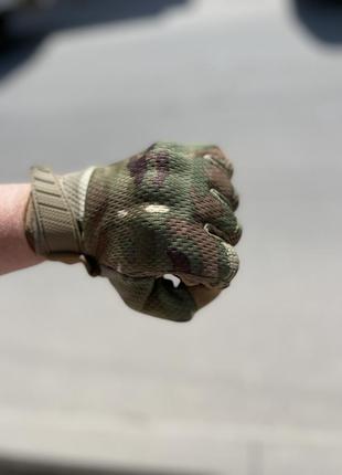 Тактические перчатки летние с пальцамиska4 фото