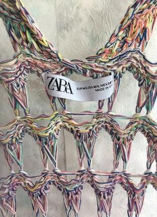 Zara сукня туніка сарафан майка в'язана макроме модель розпродана rundholz6 фото