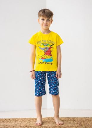 Комплект з шортами на хлопчика - акула1 фото