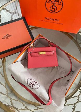 Сумка в стиле hermes kelly 18 см эрмесс премиум7 фото