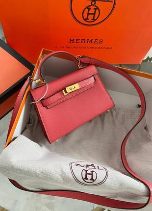 Сумка в стиле hermes kelly 18 см эрмесс премиум2 фото