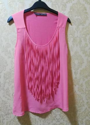 Коралловая майка от zara
