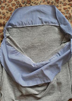 (1026) отличный свитшот с рубашкой обманка my hailys/размер  l5 фото
