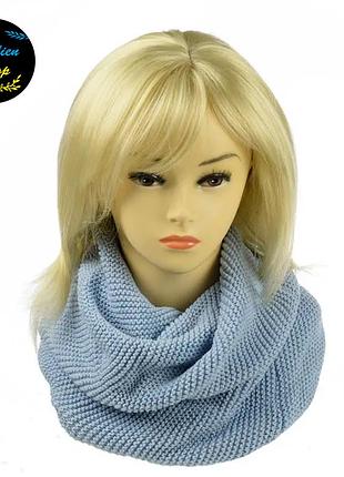 ● жіночий міні-снуд- світло-блакитний ●